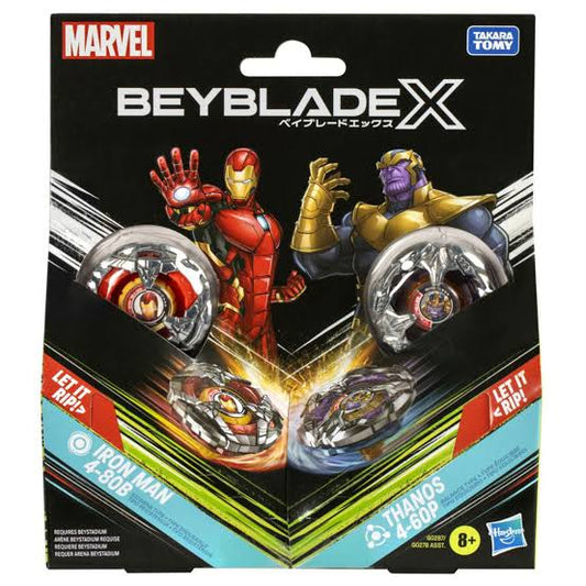 Hasbro Beyblade X - Marvel Iron Man 4-80 B vs Thanos 4-60 GP