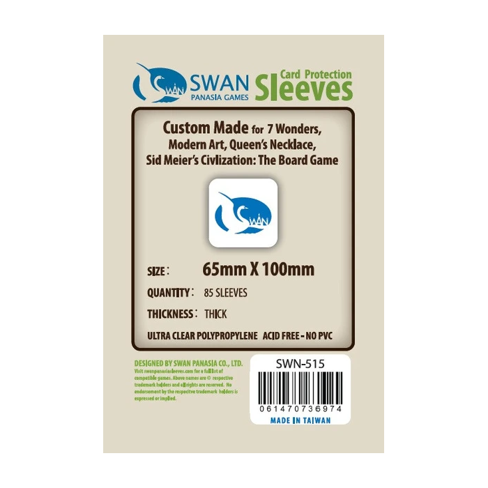 Card Sleeves Swan Panasia (65x100mm)